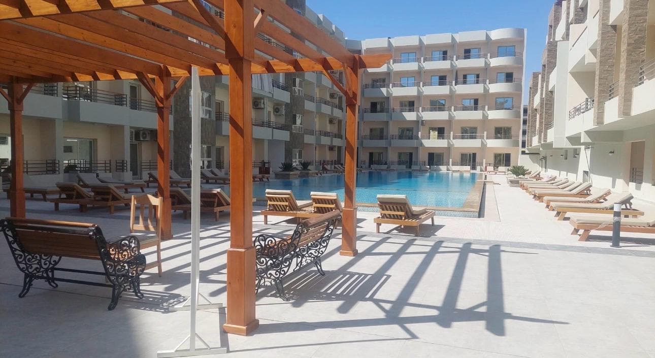 MARTOM Apartmán – bazén komplexu – Al Hambra, Hurghada